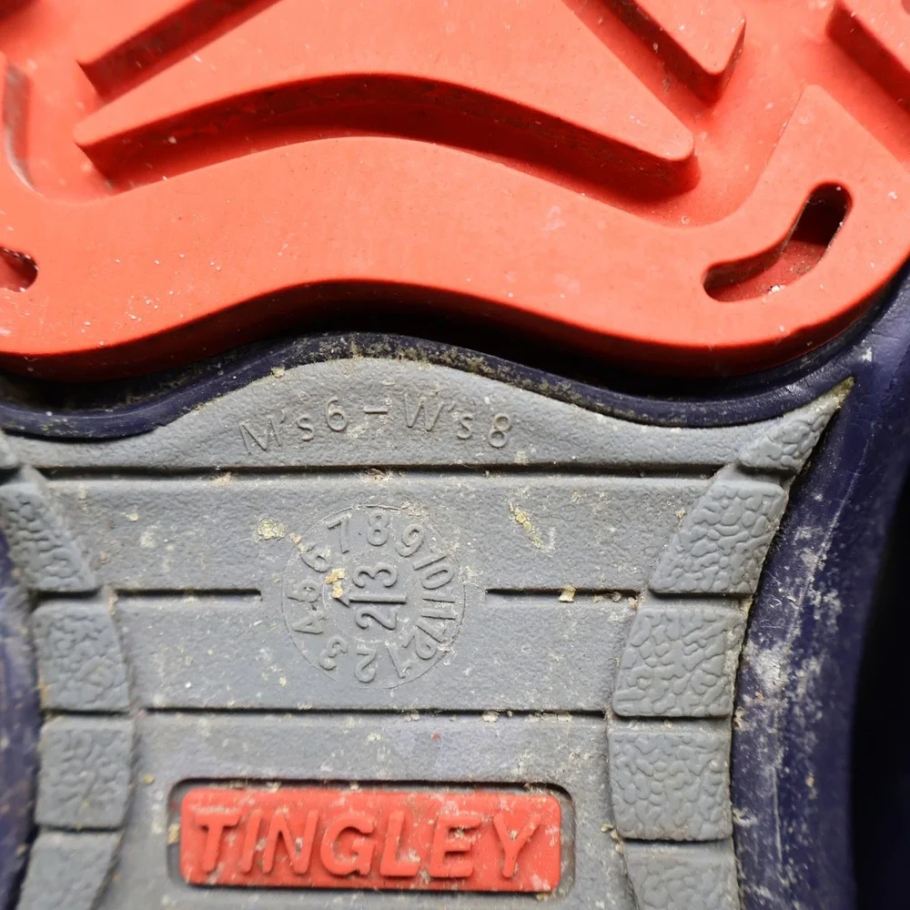 Tingley Flite Unisex M6 W8 Rain Boots Blue Waterproof Slip Resistant Utility